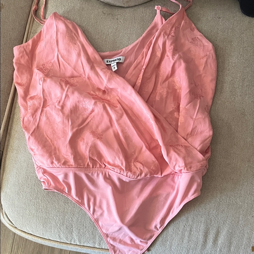 Express Coral Light Pink Bodysuit